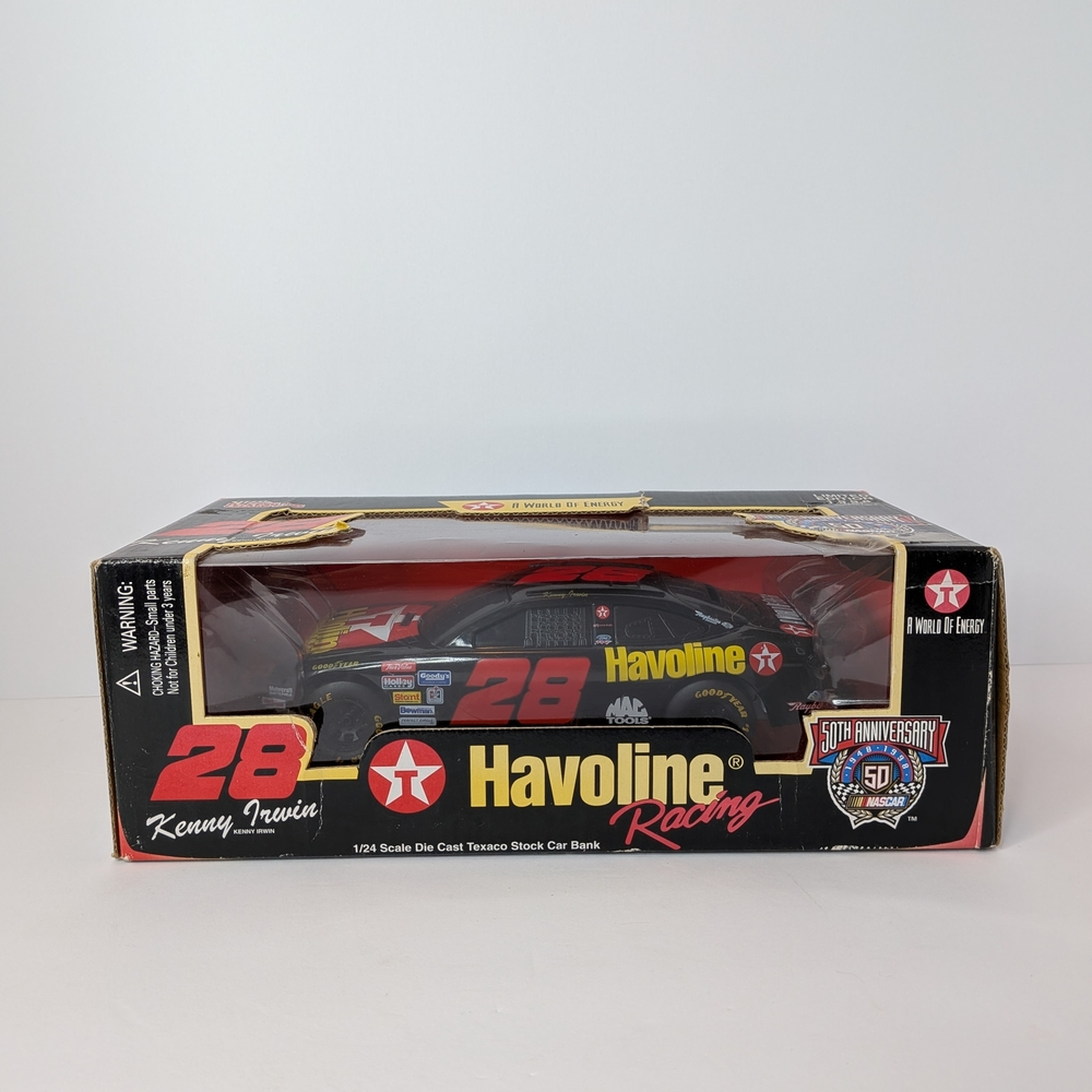 Havoline Racing 1:24 Die Cast Texaco Stock Car Bank Kenny Irwin #28 1998 NASCAR